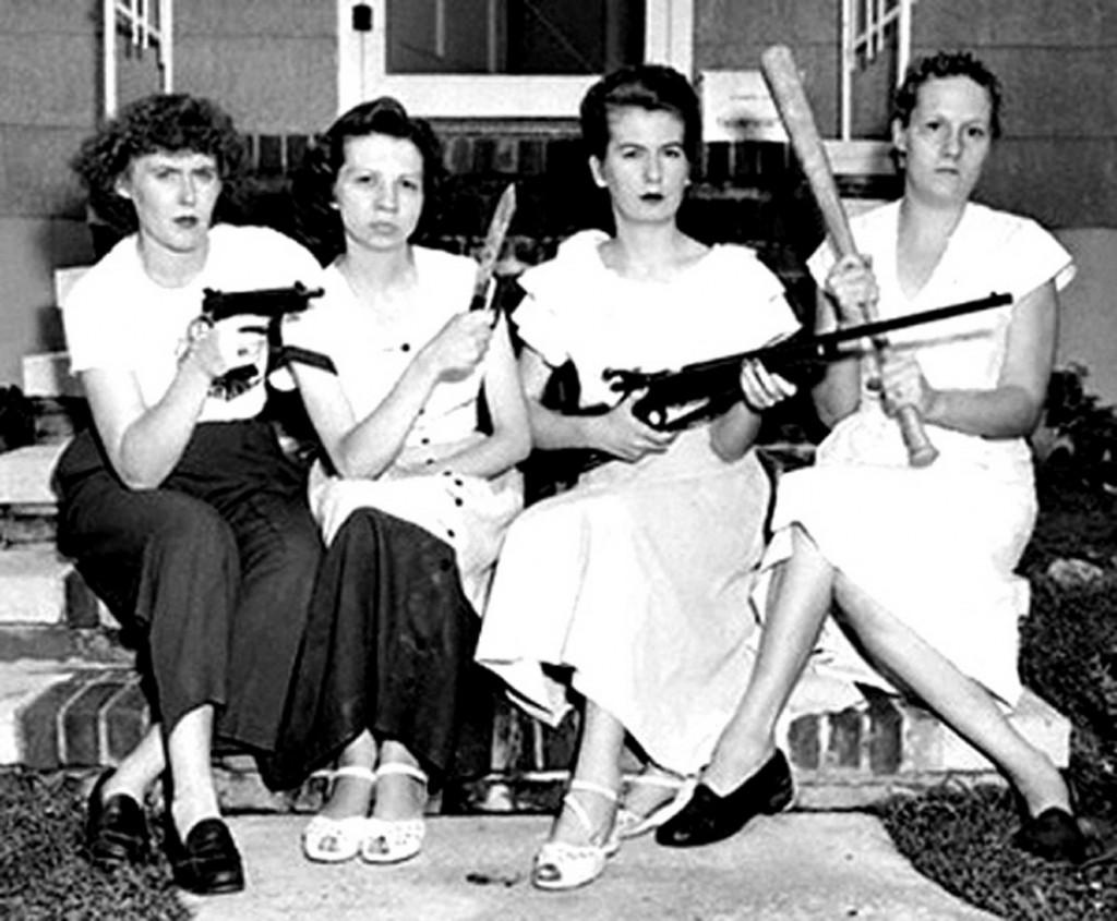 Housewives Holding Weapons
