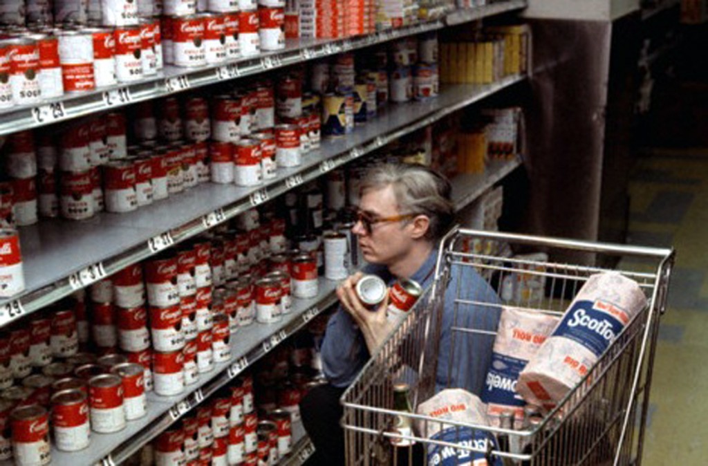 Andy Warhol in Gristede's Supermarket