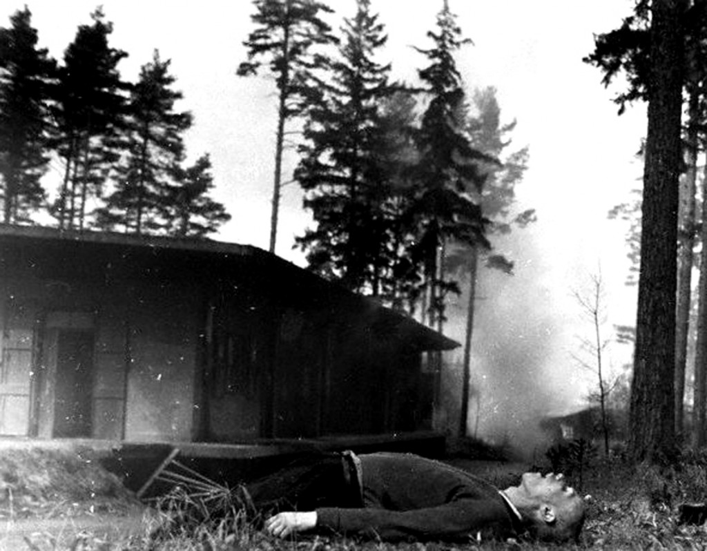 Polish Jew Shot by Retreating Germans