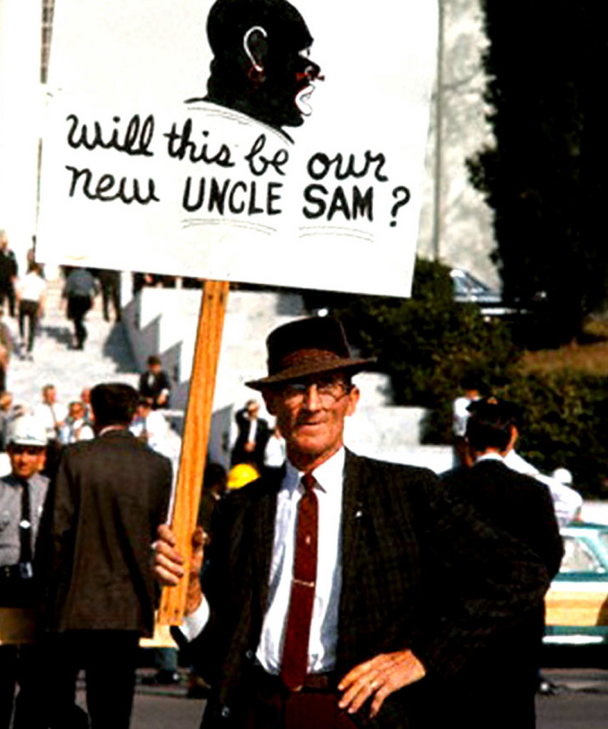 Racist Uncle Sam Sign at Selma-Montgomery March