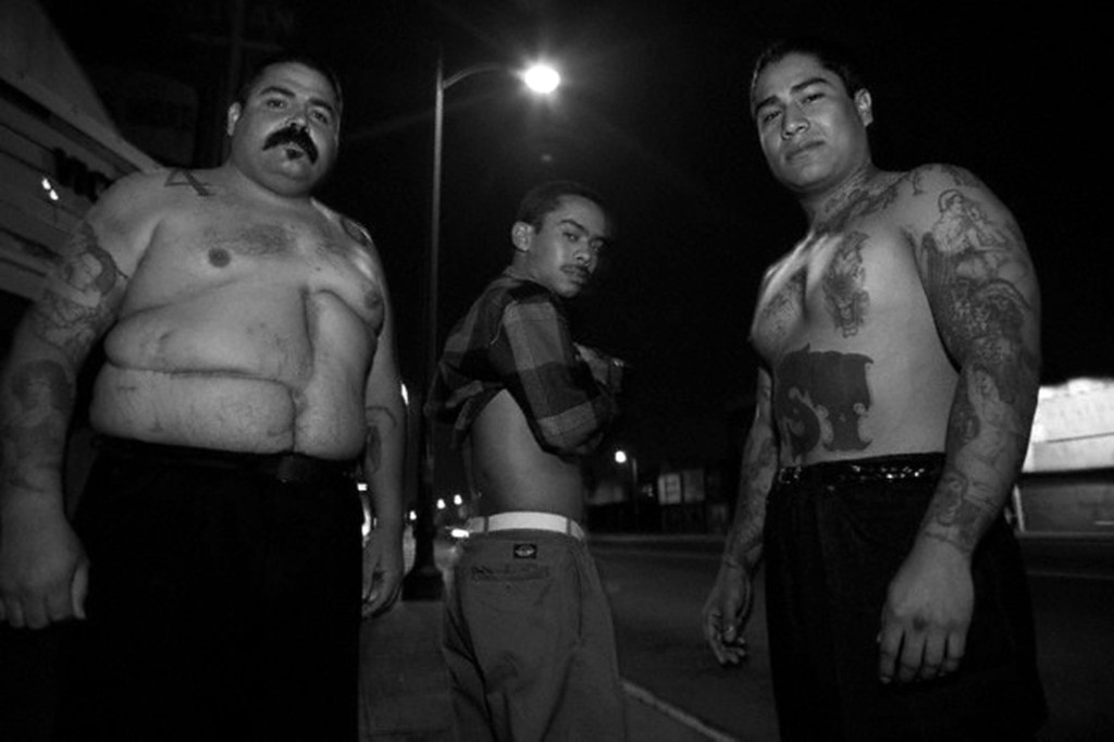Gang Members Showing Off Bullet Scars and Tattoos