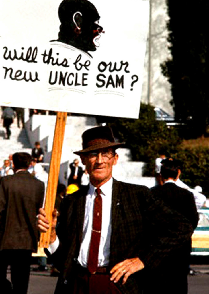 Racist Uncle Sam Sign at Selma-Montgomery March