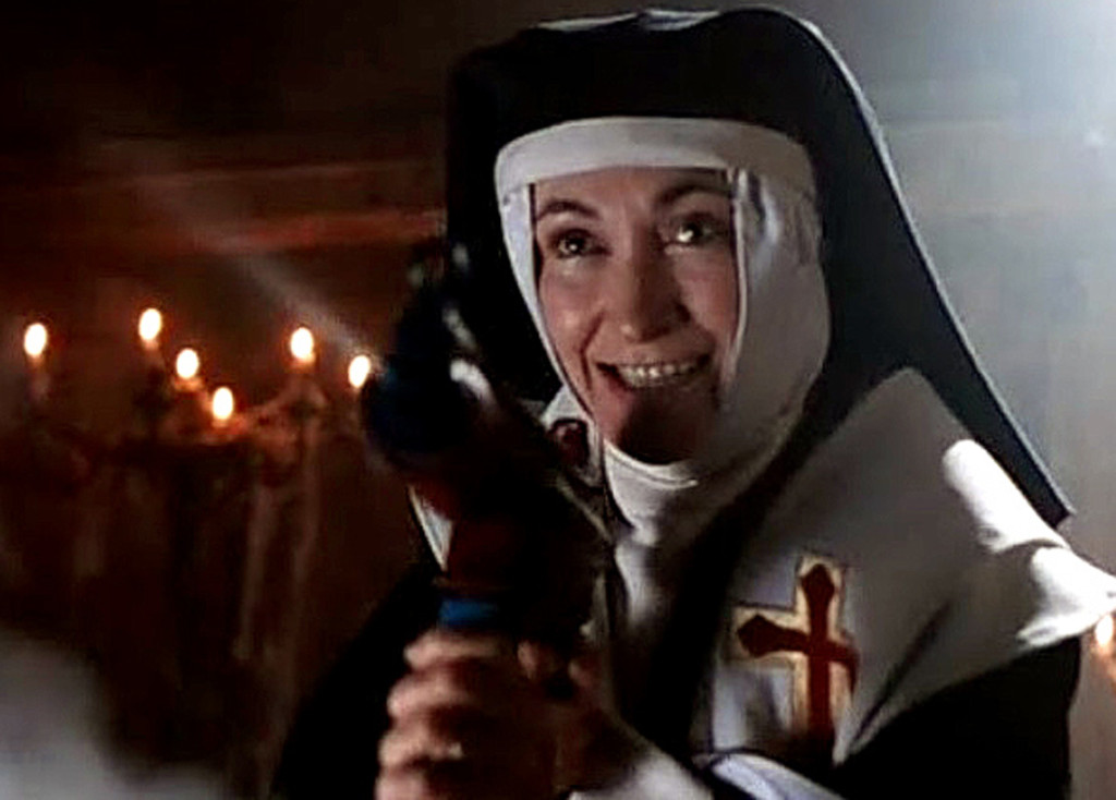 NOTD2 nun with water pistol
