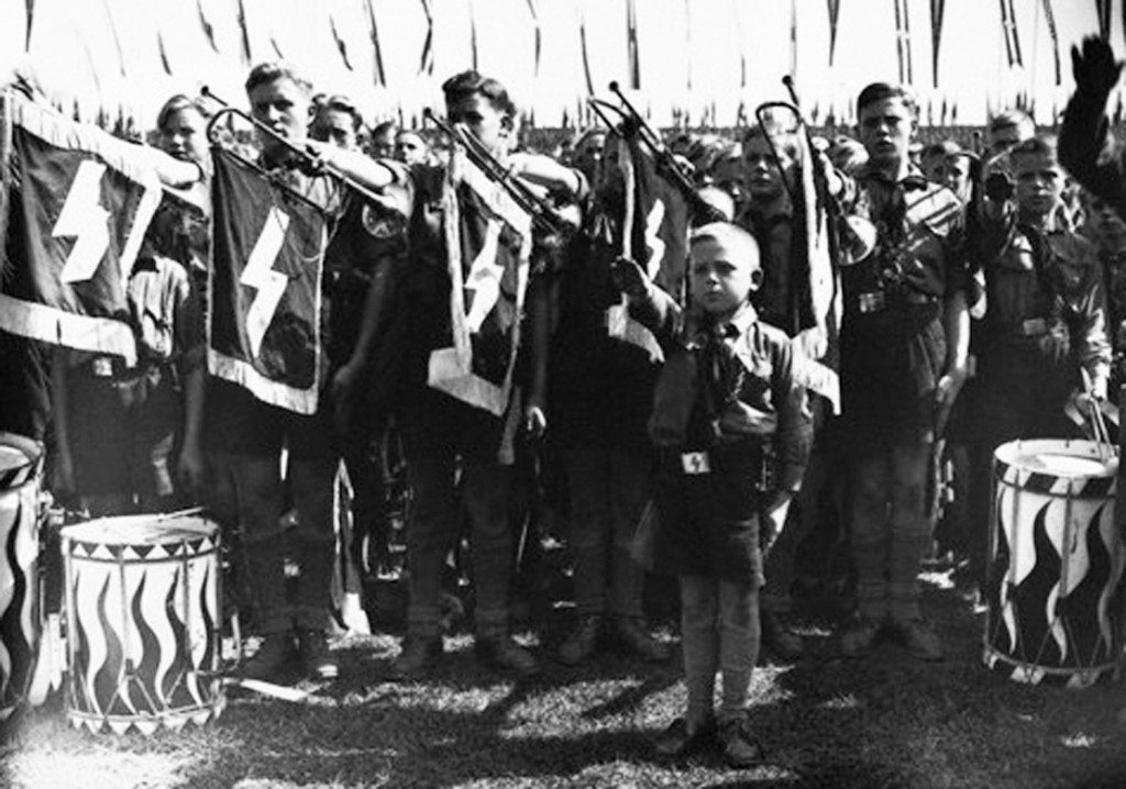 Hilter Youth Saluting