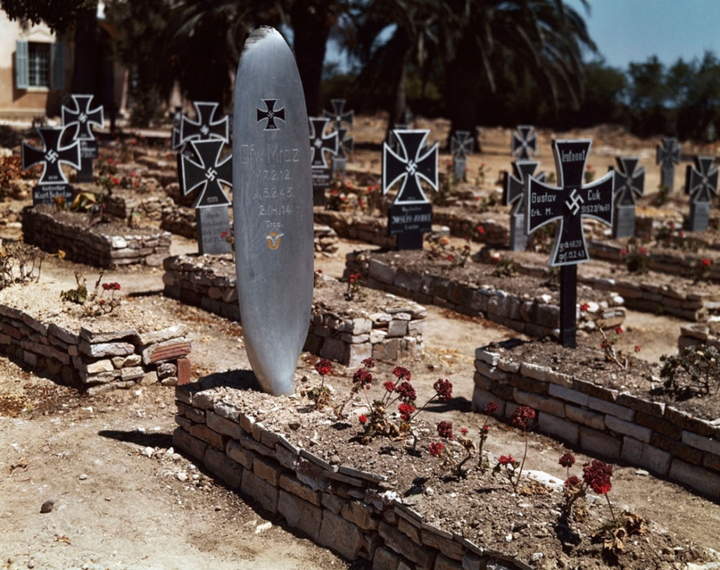 TUNISIA. May, 1943. German cemetery near El Ouina airfield.