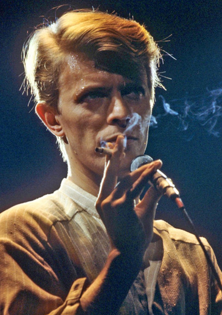 David Bowie in concert on 14 May 1978 in the Festhalle in Frankfurt - Germany. Reporters / DPA