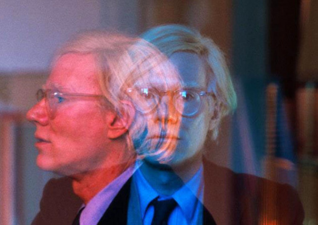 USA. New York City. Manhattan. 1981. Double exposure of Andy WARHOL in his "Factory" at Union Square. [lF][lF]Contact email: New York : photography@magnumphotos.com Paris : magnum@magnumphotos.fr London : magnum@magnumphotos.co.uk Tokyo : tokyo@magnumphotos.co.jp Contact phones: New York : +1 212 929 6000 Paris: + 33 1 53 42 50 00 London: + 44 20 7490 1771 Tokyo: + 81 3 3219 0771 Image URL: http://www.magnumphotos.com/Archive/C.aspx?VP3=ViewBox_VPage&IID=2S5RYDYSK5AL&CT=Image&IT=ZoomImage01_VForm
