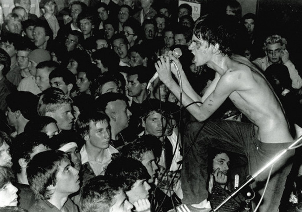 06 Jan 1981, Los Angeles, California, USA --- Lead singer Tony Cadena of The Adolescents performs for an audience at The Starwood. --- Image by © Gary Leonard/Corbis