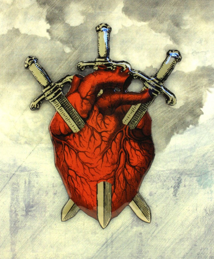 Three of Swords by Max Stinson for The Northsider Monthly, Vol. 2 Issue 2, February 2015