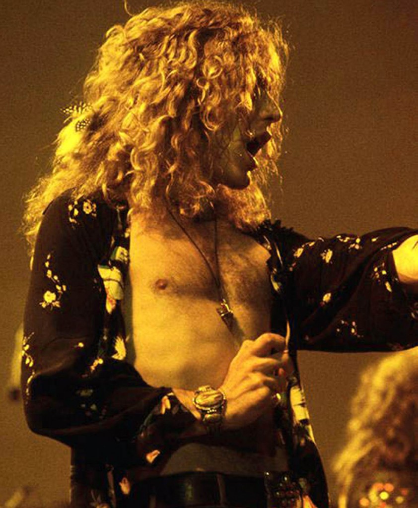 ca. 1975, USA --- Robert Plant on Stage --- Image by © Neal Preston/Corbis