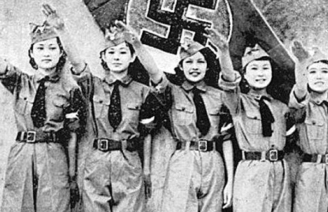 Другой военный опыт. Дети Гитлерюгенд в Германии 1940 год. Японские фашисты вторая мировая. Японские нацисты второй мировой. Нацисты в Японии.
